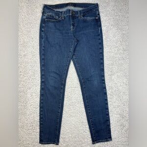 Lucky Brand Jeans Womens 8 Charlie Skinny Classic Dark Wash Denim Casual Party